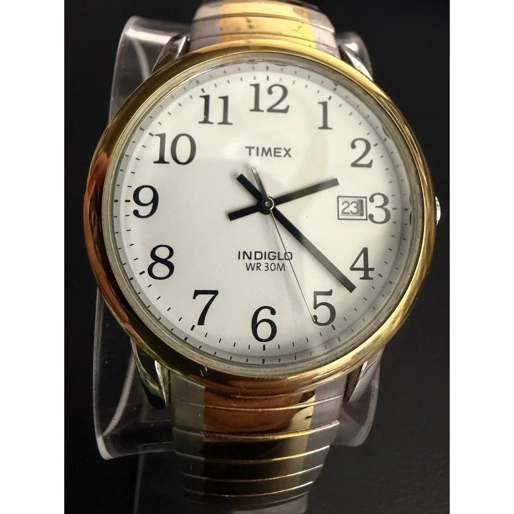 Timex Watch Indiglo T2H311 Stainless Steel Band